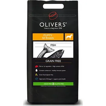 Krmivo pro psa Olivers Puppy Fish Grain Free 12 kg