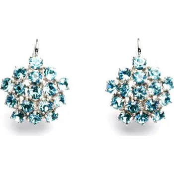 Náušnice Náušnice s krystaly Swarovski Light turquise, NK 1342