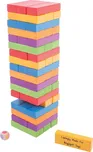 Bigjigs Toys Barevná Jenga dřevěná