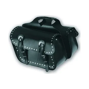 Zavazadlo na motocykl SPORT - černé kožené boční brašny A-Pro