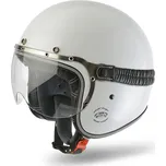 GARAGE COLOR GA14 - stylová jet bílá moto helma Airoh XS