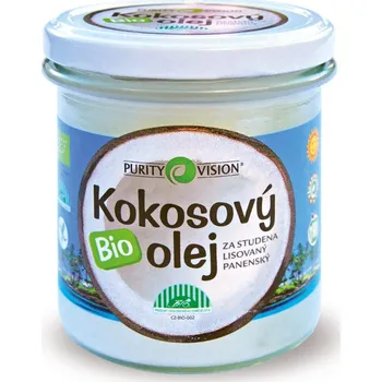 Rostlinný olej Purity Vision Panenský kokosový olej bez vůně Bio