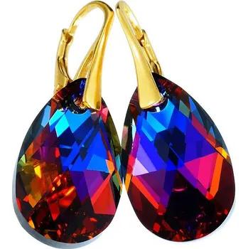 Náušnice Lafira pozlacené náušnice Pear Volcano 2208