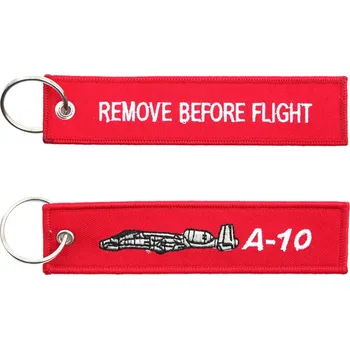 Přívěsek na klíče Fostex Remove before flight A-10 - červený