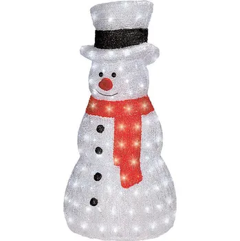 Vánoční světelná dekorace Solight 1V46 dekorace sněhulák 160 LED studená bílá