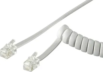 Příslušenství k domovnímu telefonu Goobay TCK-04-WH RJ9 4/4 kabel telefonní 4 m bílý