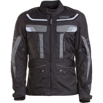Moto bunda JAGUAR BK - černá textilní moto bunda INFINE 4XL