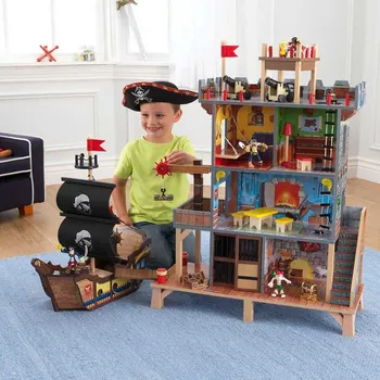 Dřevěná hračka KidKraft Piráti hrací set 63284