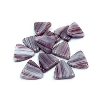 Dětské navlékací korálky Skleněný korálek - trojúhelník (12 ks)