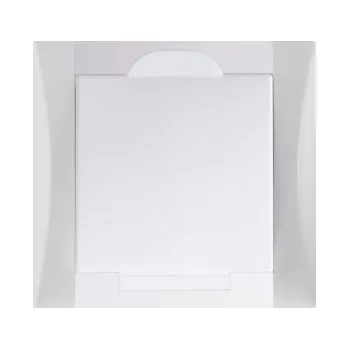 Elektrická zásuvka Obzor Zásuvka Elegant kouřově šedá / sněhově bílá