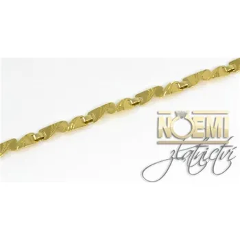 Náramek Dámský náramek zlatý rytý 0003 + DÁREK ZDARMA