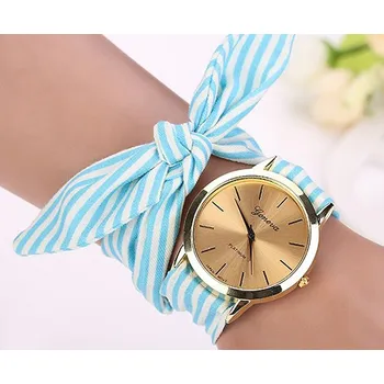 Hodinky Načančaná.cz Dámské šátkové hodinky Geneva Pomáda - 3 barvy Barva: Modrá