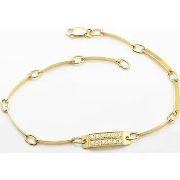 Náramek Zlatý náramek dámský 0025 + DÁREK ZDARMA