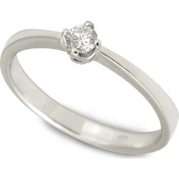 Prsten Zlatý prsten s briliantem BP0053F + DÁREK ZDARMA