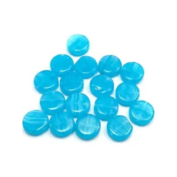 Dětské navlékací korálky Skleněný korálek - kolečko (17 ks)