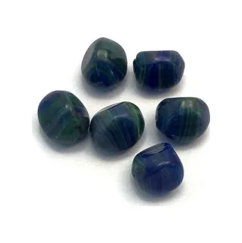 Dětské navlékací korálky Skleněný korálek - trojhranný korálek (6 ks)