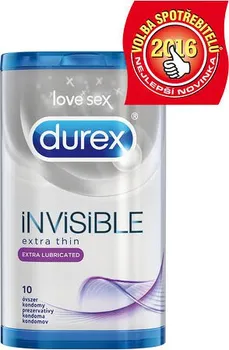 Kondom Durex Invisible Extra Lubricated 3 ks