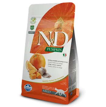 Krmivo pro kočku N&D Grain free Pumpkin Cat Herring & Orange 1,5 kg