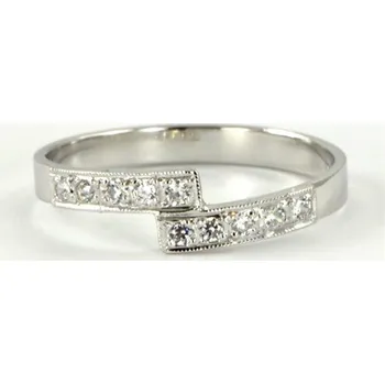 Prsten Dámský prsten z bílého zlata pr1028 + DÁREK ZDARMA