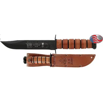 Pracovní nůž Ka-Bar Vietnam U.S. ARMY, pevný nůž s pouzdrem KB9139