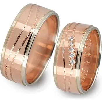 Prsten Zlatnictví Noemi 0121 Červenobílé 8 mm