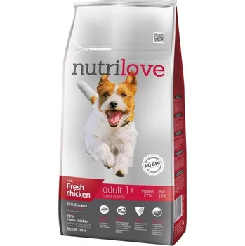 Krmivo pro psa Nutrilove Dog Adult S Fresh Chicken, 8 kg