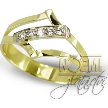 Prsten Zlatnictví Noemi 0086 Žluté Zlato 52 mm