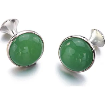 Manžetový knoflíček Amparo Miranda® Manžetové knoflíčky Malachyt Silver