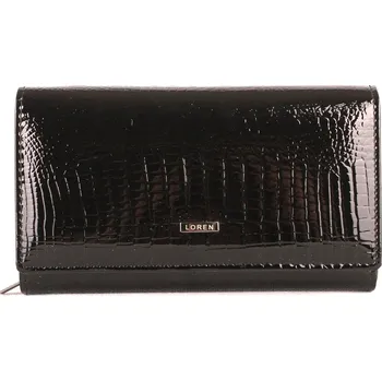 Peněženka Černá kožená peněženka Loren