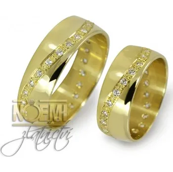 Prsten Zlatnictví Noemi Snubní prsteny se zirkony/brilianty 7 mm