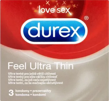 Kondom Durex Feel Ultra Thin 3 ks
