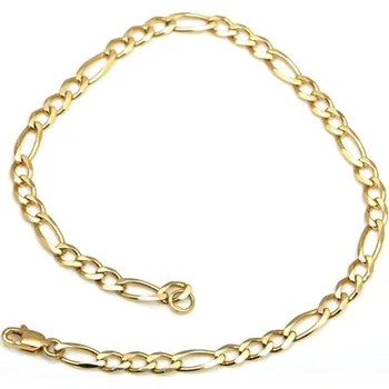 Náramek Jewel trade Zlatý náramek Figaro ZLNA620E 22 cm