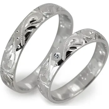 Prsten Snubní prsteny ryté 0117 + DÁREK ZDARMA