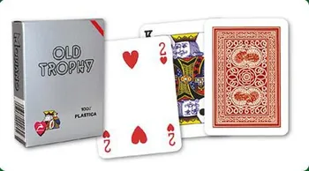 Pokerová karta Modiano Old Trophy Moto červené