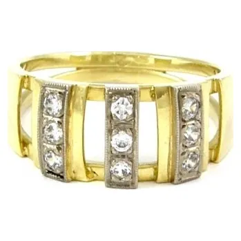 Prsten Dámský zlatý prsten 0062 + DÁREK ZDARMA