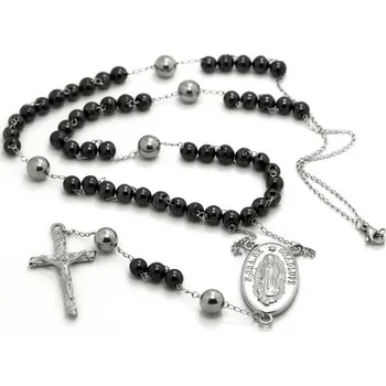 Růženec Růženec s perlami z Hematitu R360