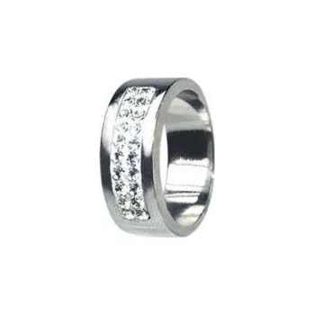 Prsten Tribal Prsten Swarovski RSSW01-CZ chirurgická ocel, Velikost prstenu 50