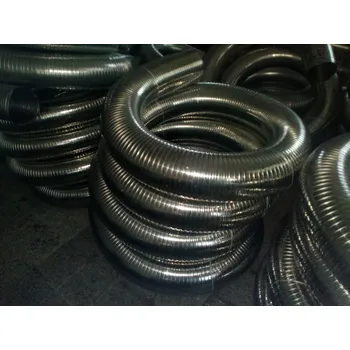 Komín Komínová ohebná flexibilní vložka hadice nerezová D3 0,4mm na tuhá paliva 140/7m