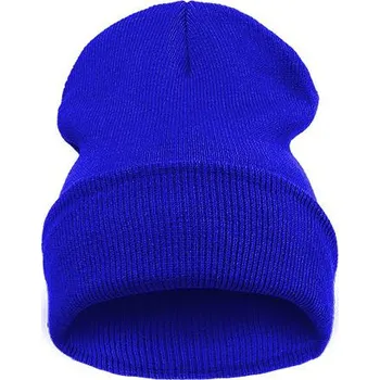 Čepice Blingstar Čepice Beanie Blank Blue royal - modrá