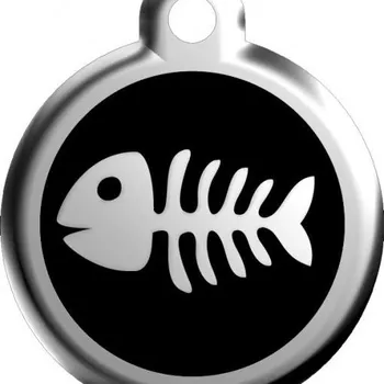 psí známka Psí známka malá - K17 - rybka - černá