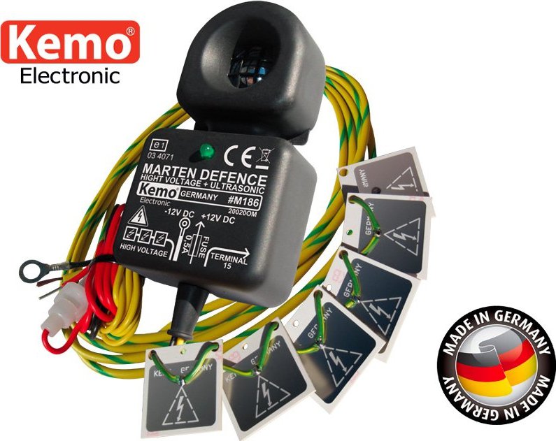 KEMO Ultrazvukový odpuzovač kun pro motorová vozidla KEMO M186