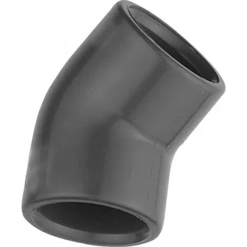 PVC bazénové koleno 45° 90 mm - lepení/lepení