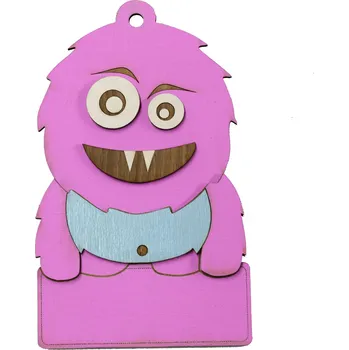 cedulka příšerka růžová