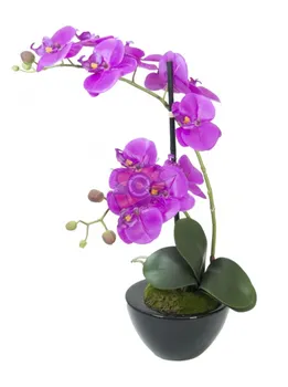 Umělá květina Europalms orchidej fialová 45 cm