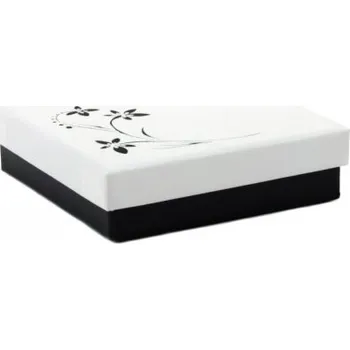 Dárková krabička s kytičkou - čtverec