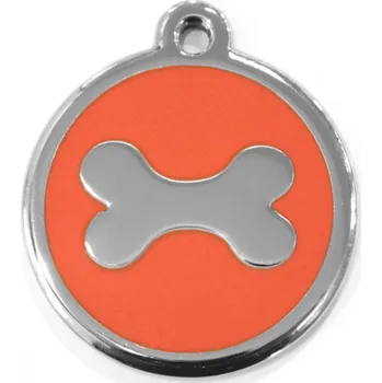 psí známka Psí známka velká - K19 - kost - oranžová