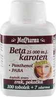 MedPharma Beta karoten 25 000 m.j. + Panthenol + PABA