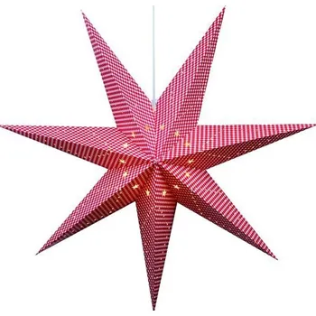 Vánoční dekorace Markslöjd 702785 hvězda červená/bílá