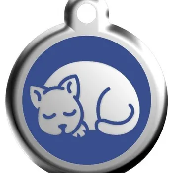 psí známka Psí známka malá - K17 - kočka - modrá