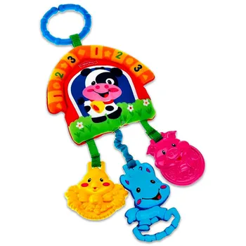 Hračka na kočárek Fisher Price Mini mobil nad kočárek farma